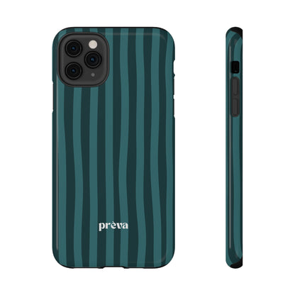 Dark Stripes Turquoise Phone Case
