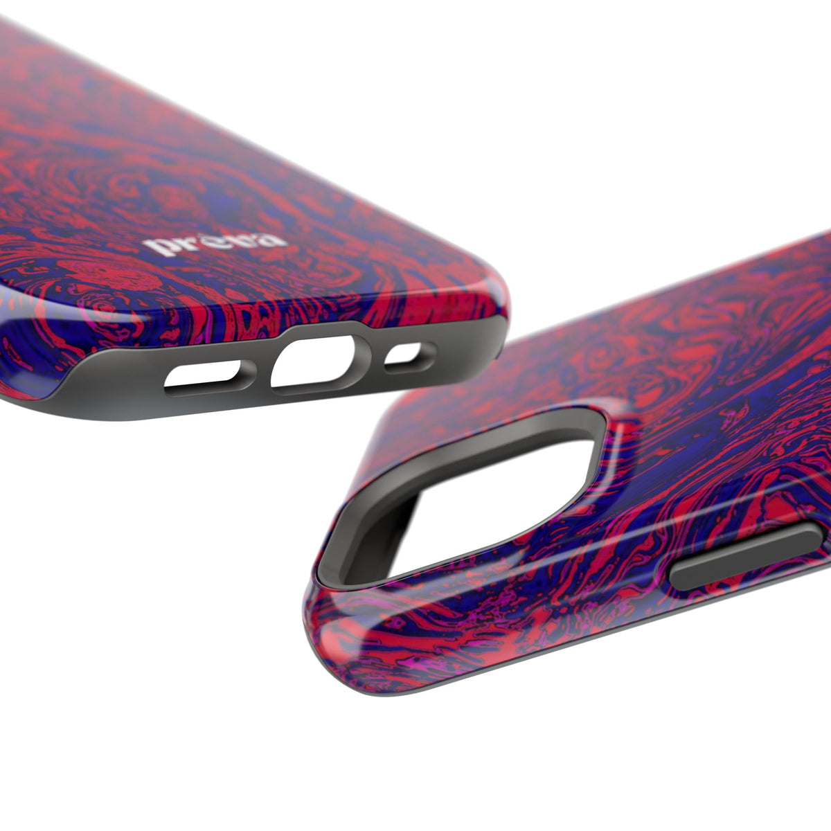 Marbled Red & Purple Impact Phone Case