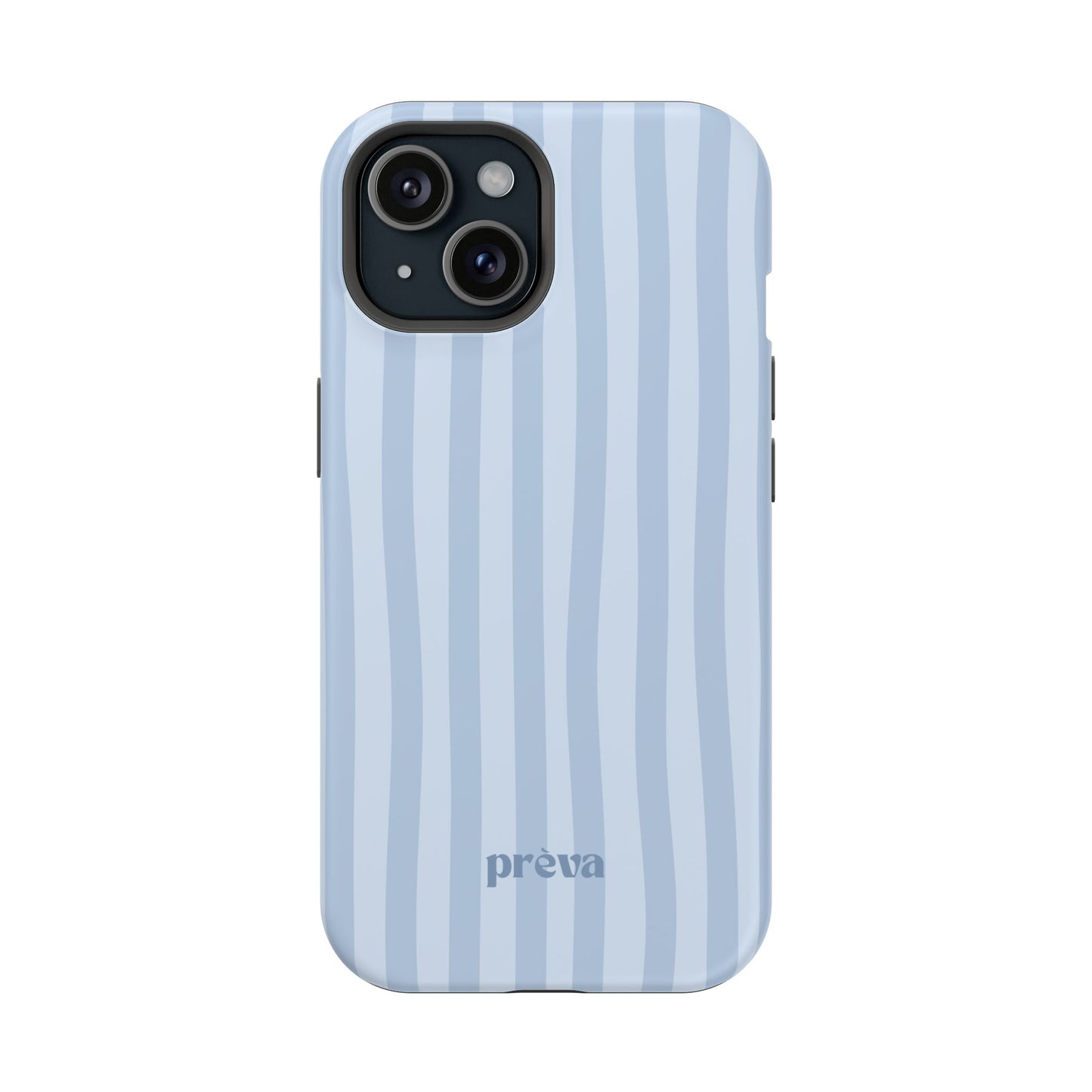 Pastel Blue Stripes Phone Case