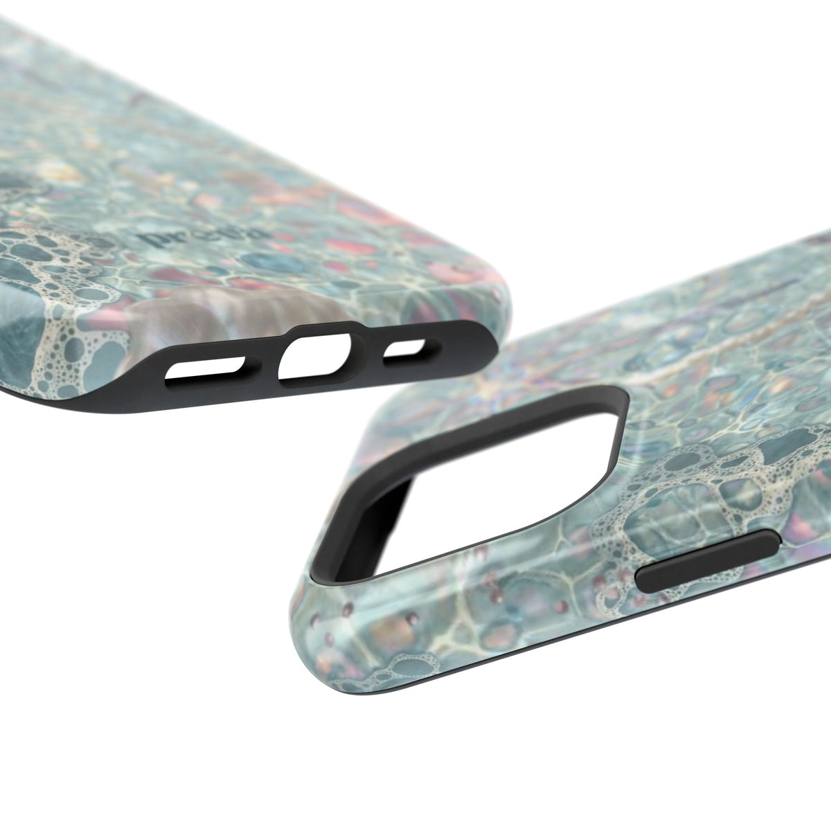 Marbled Seafoam Impact-Resistant Phone Case