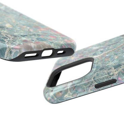 Marbled Seafoam Impact-Resistant Phone Case