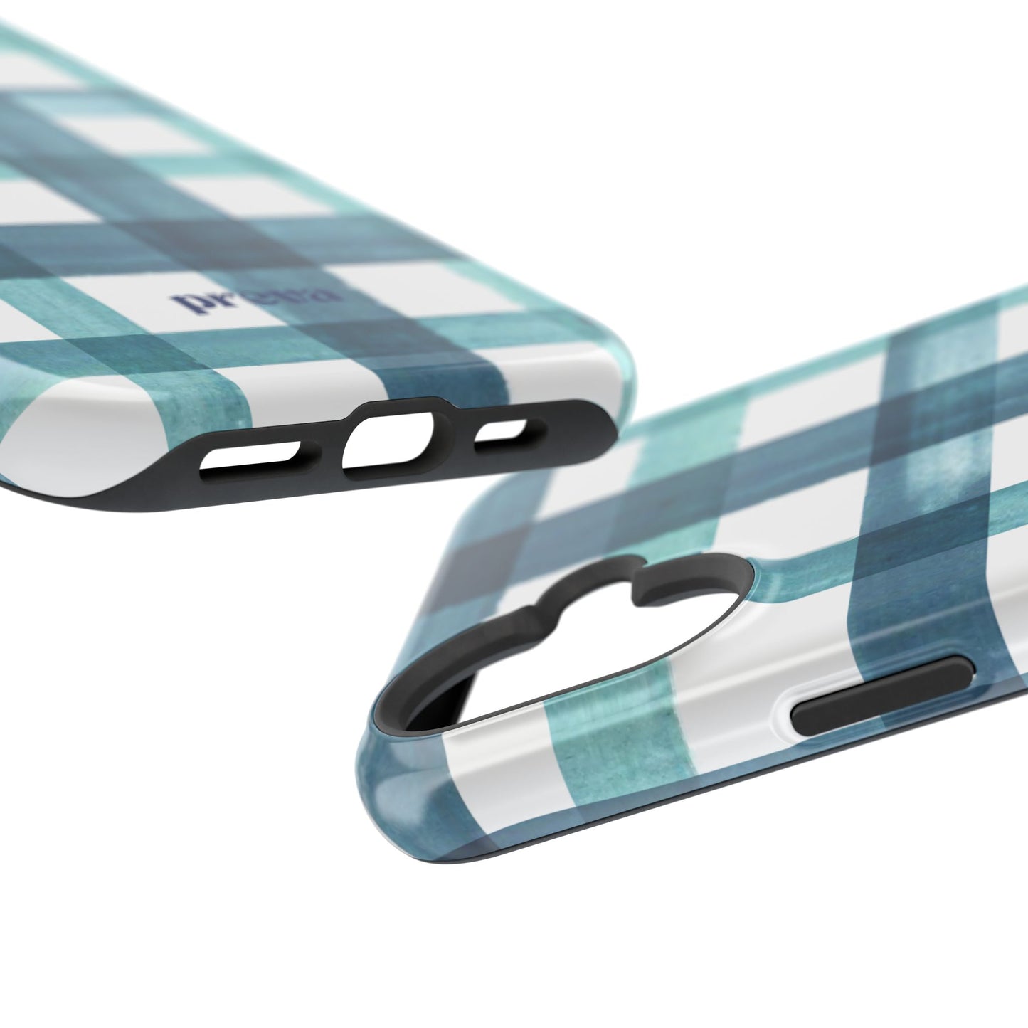 Teal Plaid Phone Case