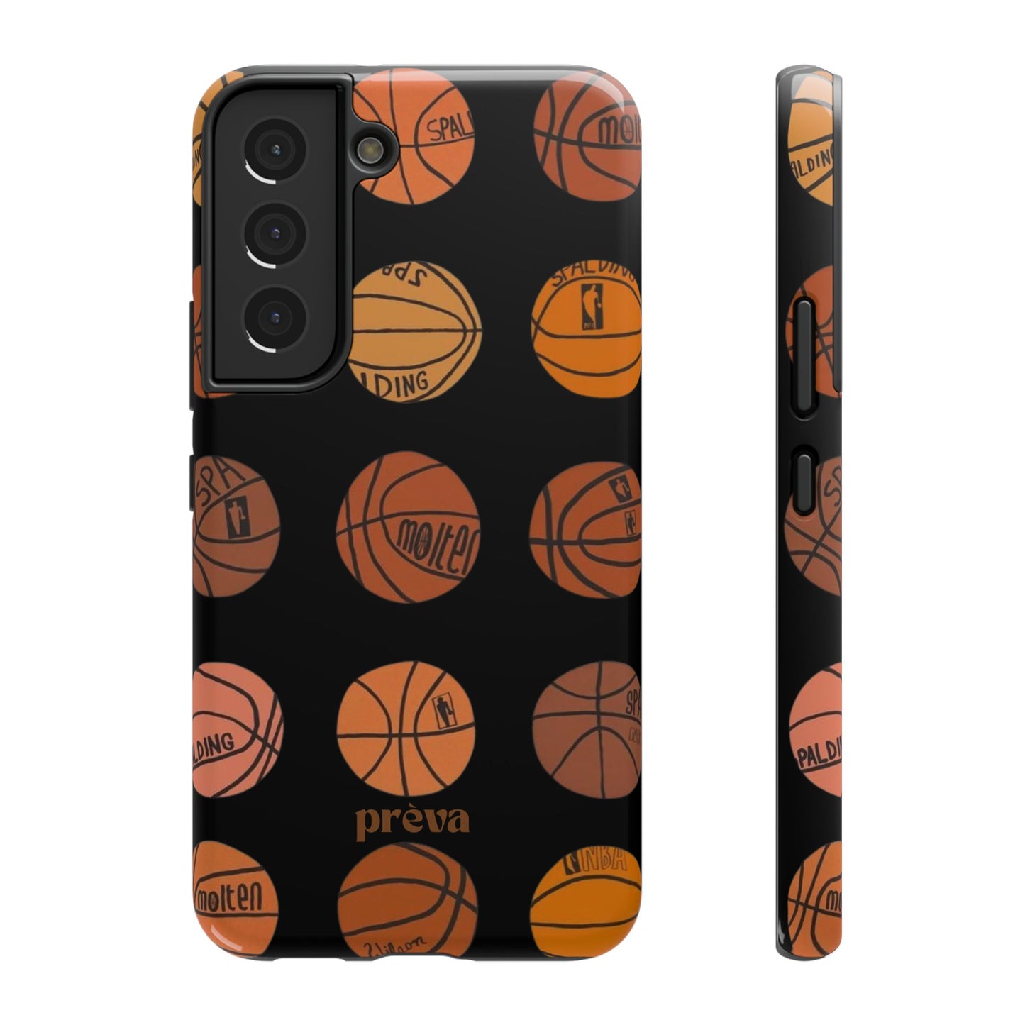 Black Basketball Phone Case
