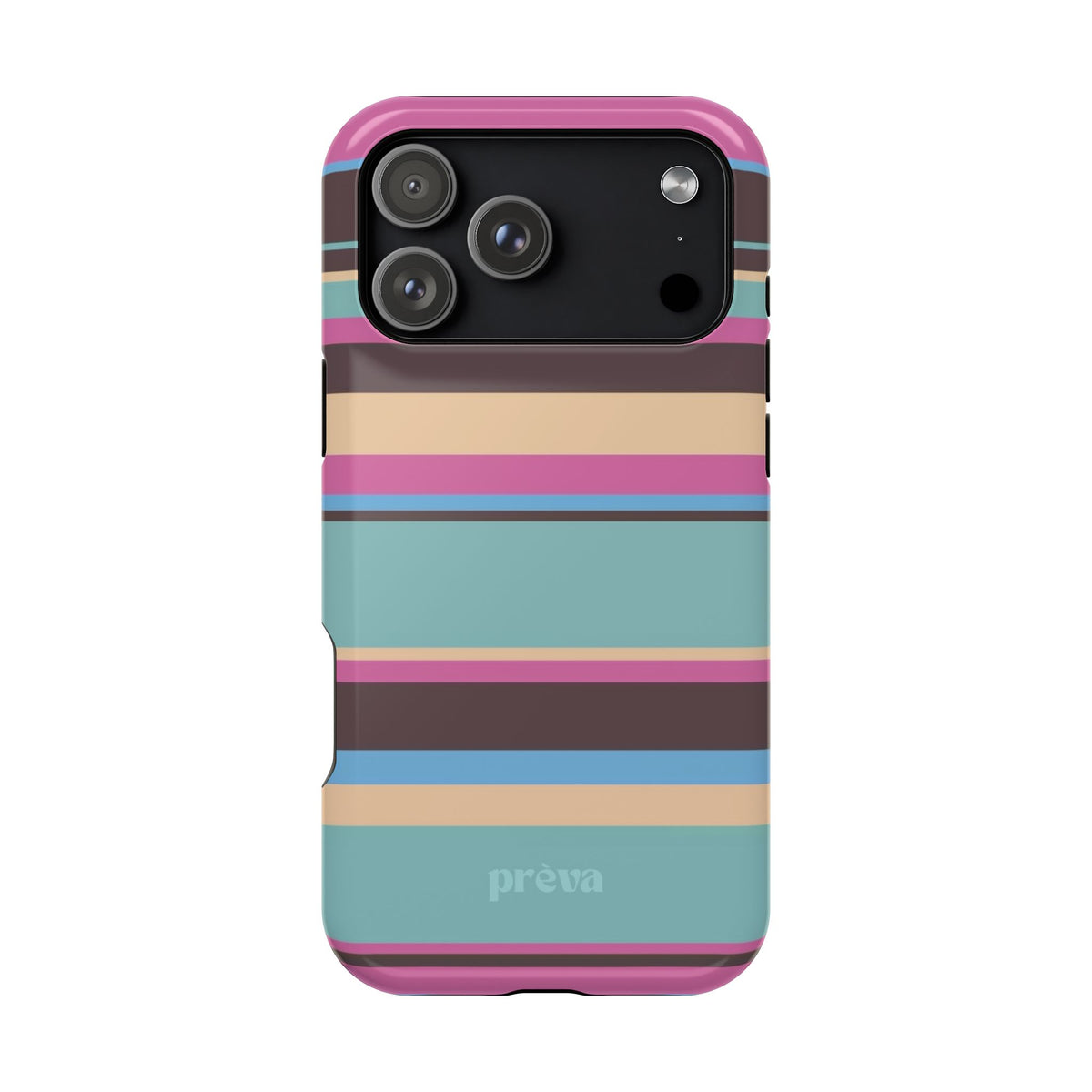 Cocoa Palm Stripes Phone Case