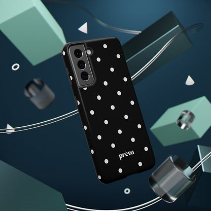 Black with White Polka Dots Phone Case