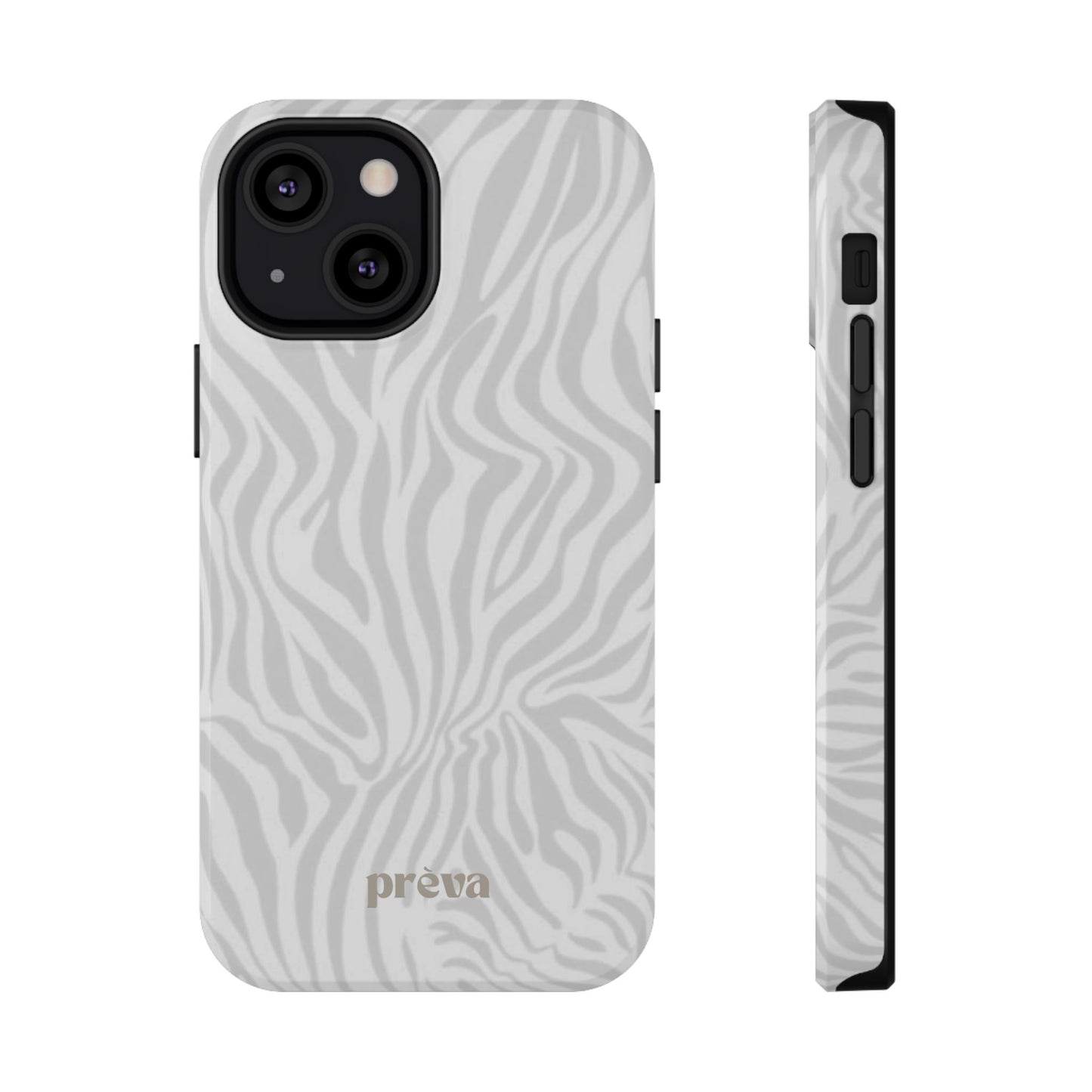 Zebra White Wave Phone Case