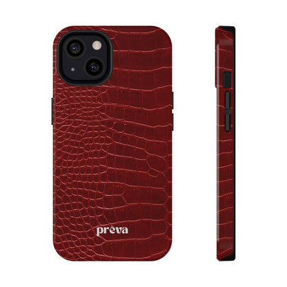 Red Croc Phone Case