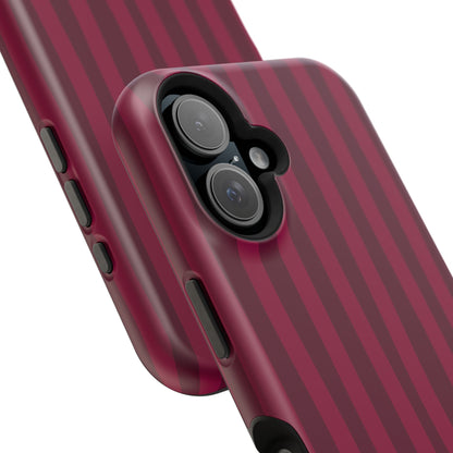 Burgandy Stripes x Ava Dudderar Phone Case