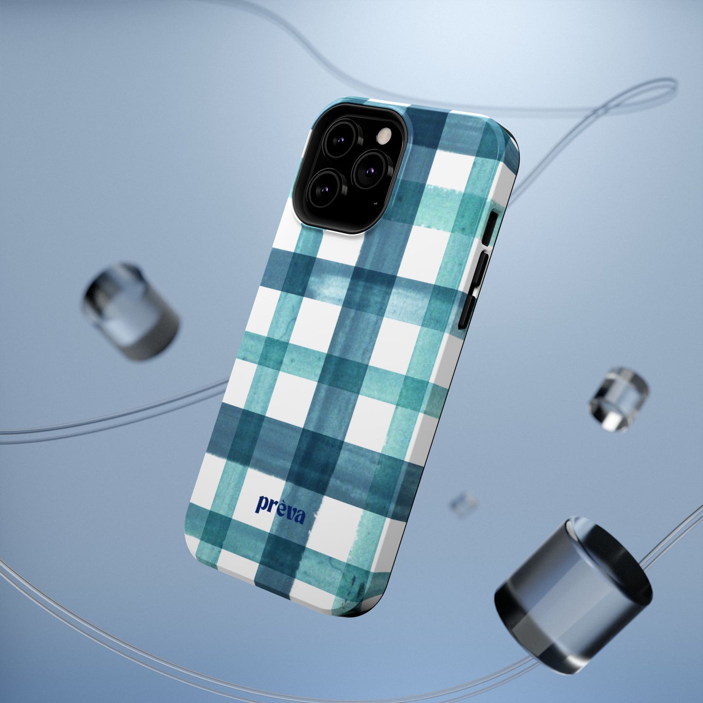 Teal Plaid Phone Case