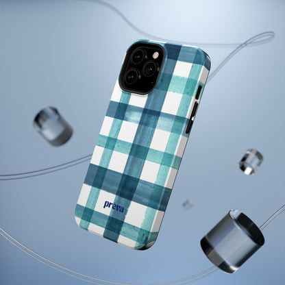 Teal Plaid Phone Case