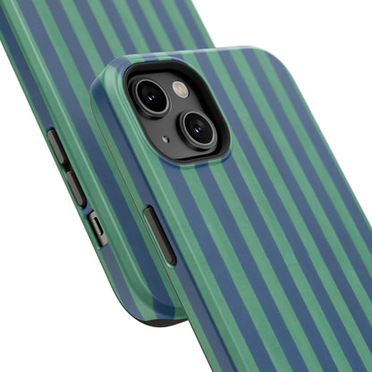 Green & Blue Stripes Phone Case