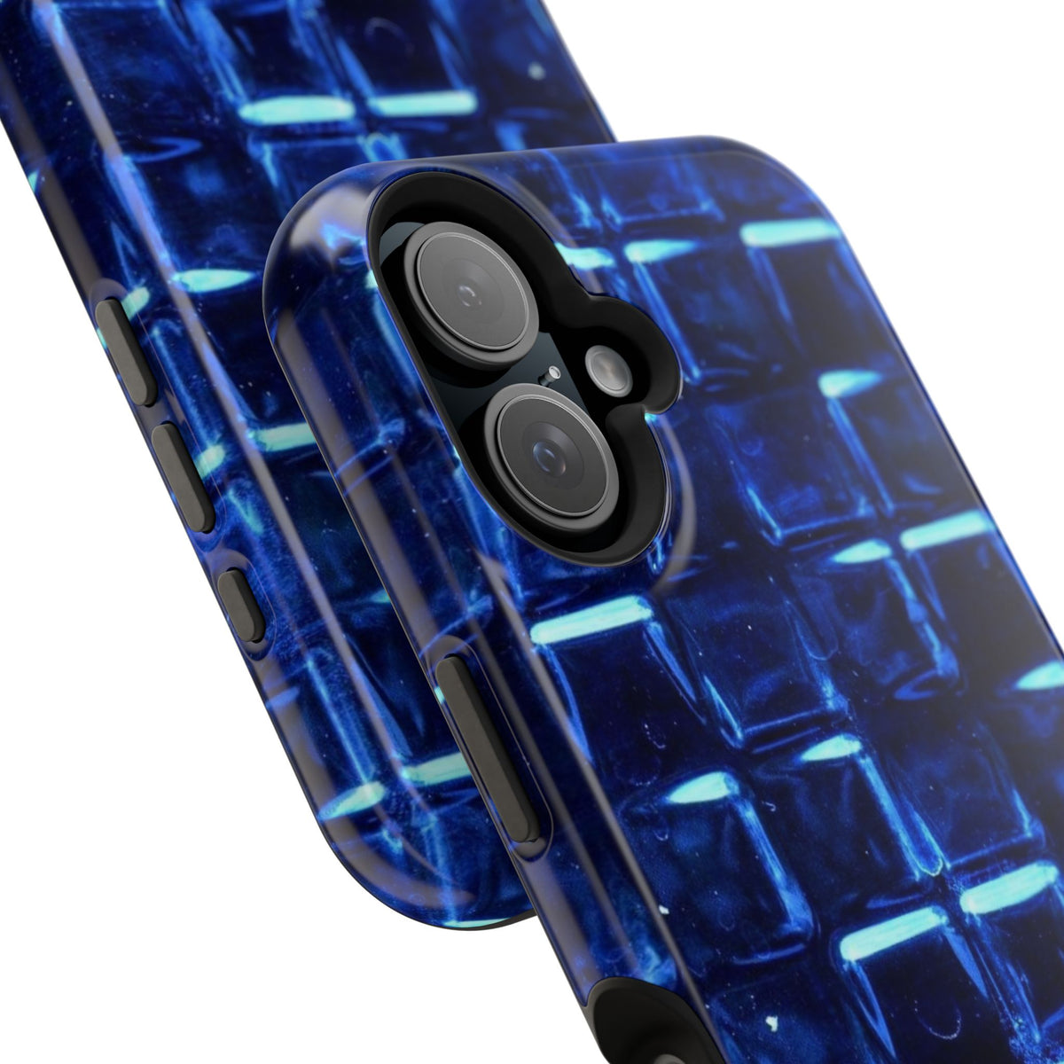 Blue Glass Tile Impact-Resistant Phone Case