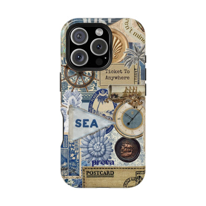 Neutral Travel Collage Phone Case