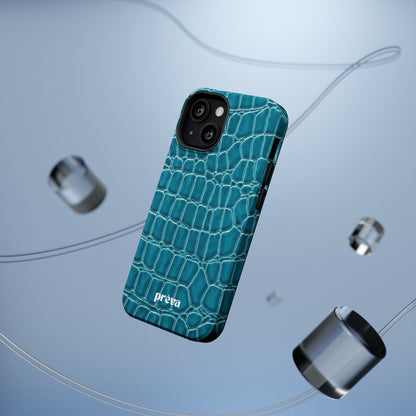 Teal Croc Phone Case