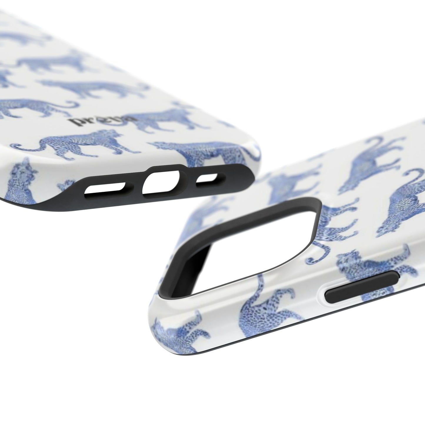Blue Leopard Pattern Phone Case