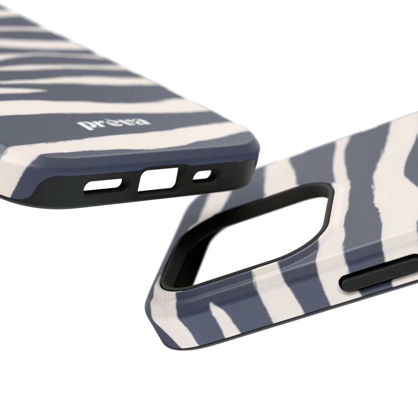 Navy & Cream Zebra Phone Case