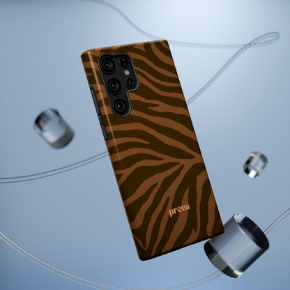 Brown Tiger Stripe Phone Case