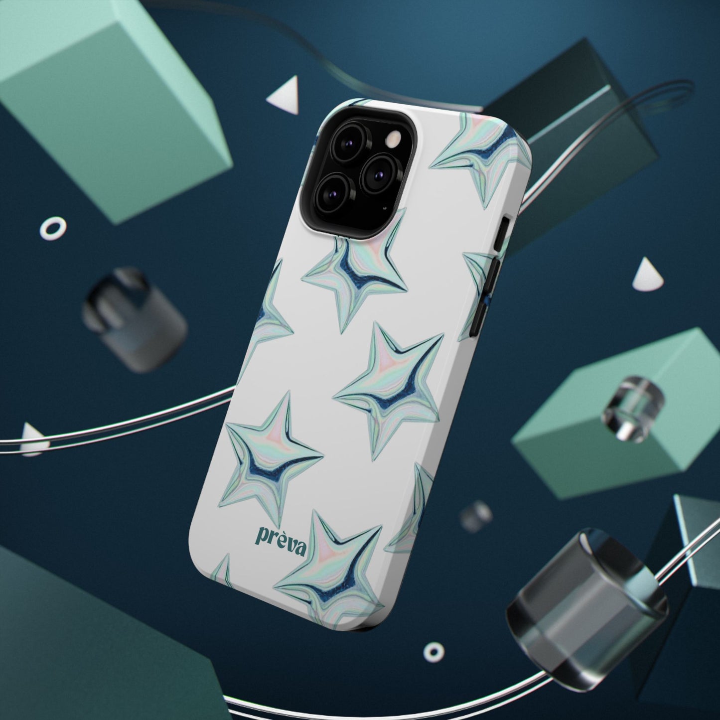 White Starburst Phone Case