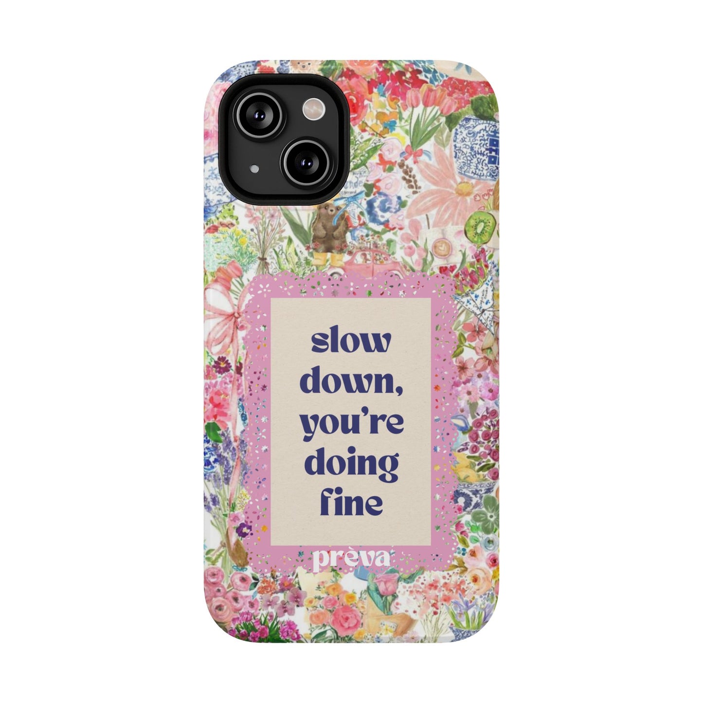Slow Down Flowers x notsoken Phone Case