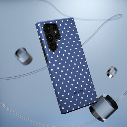 Navy Polka Dot Phone Case