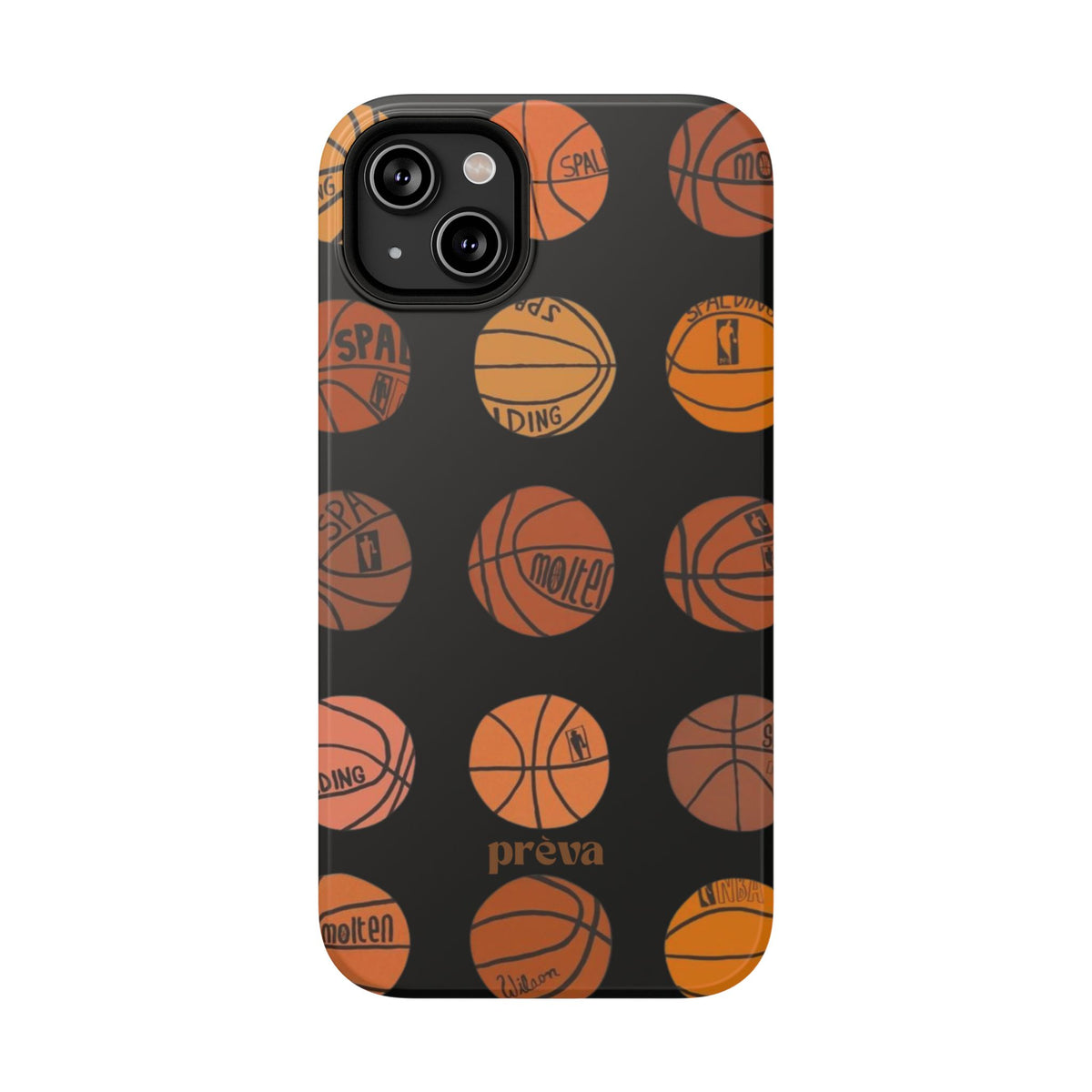 Black Basketball Phone Case