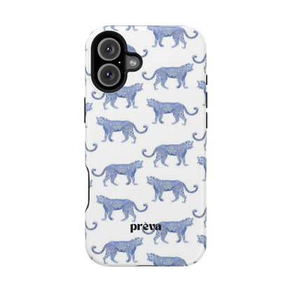 Blue Leopard Pattern Phone Case