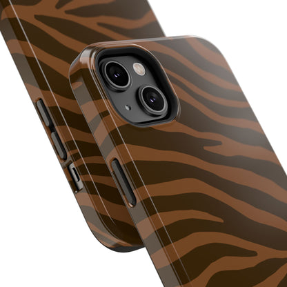 Brown Tiger Stripe Phone Case