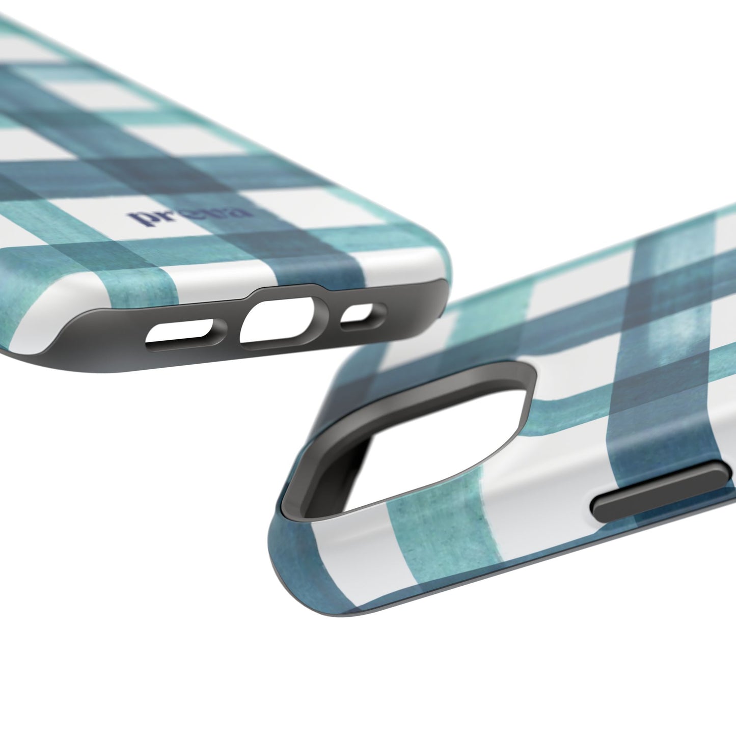 Teal Plaid Phone Case