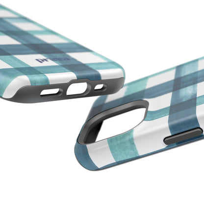 Teal Plaid Phone Case