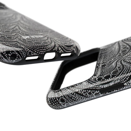 Abstract Midnight Lace Phone Case
