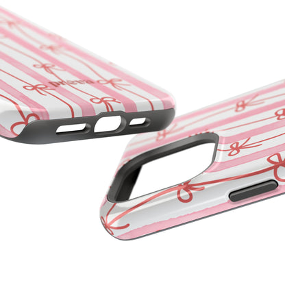 Pink Bow Chain Phone Case