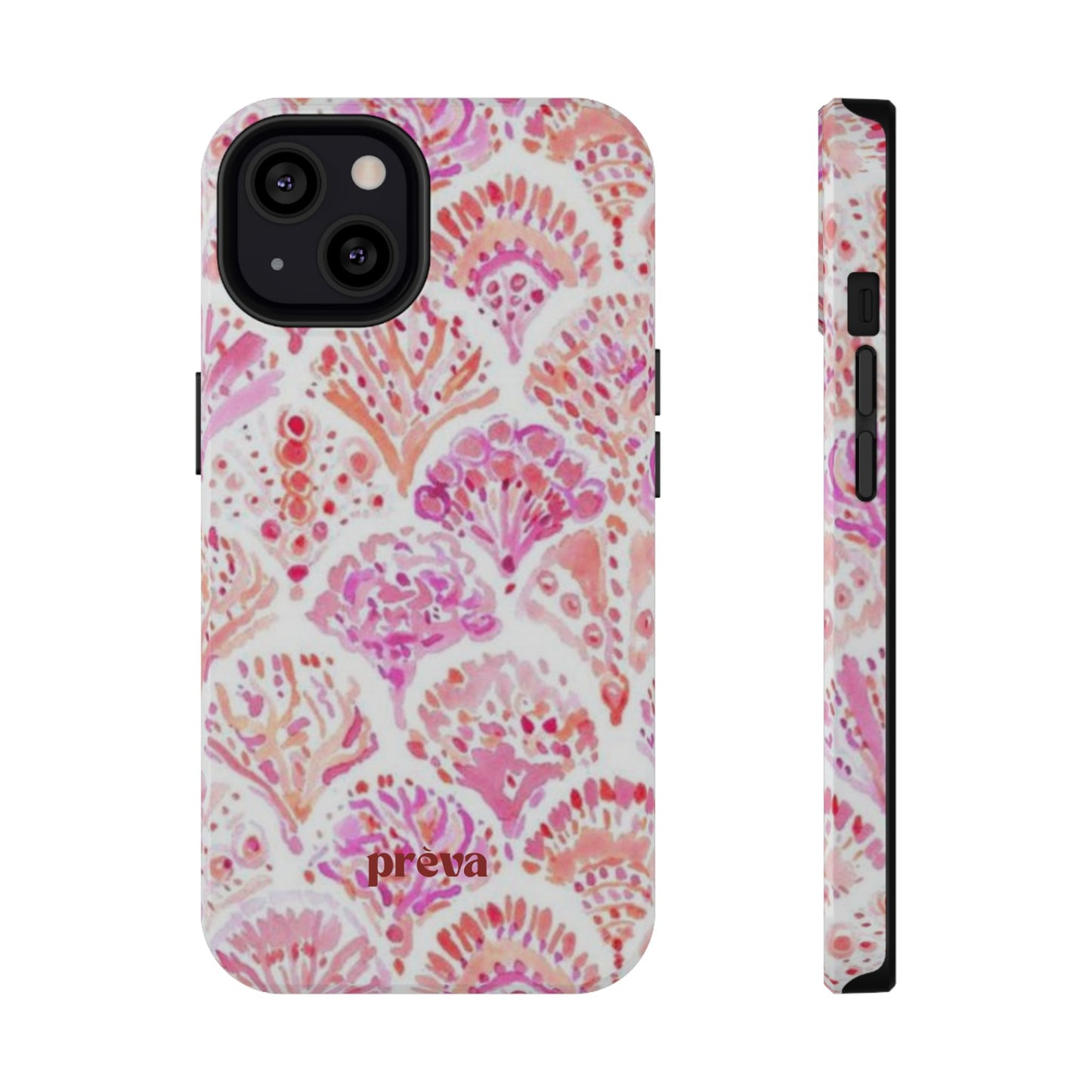Pink Shell Watercolor Phone Case