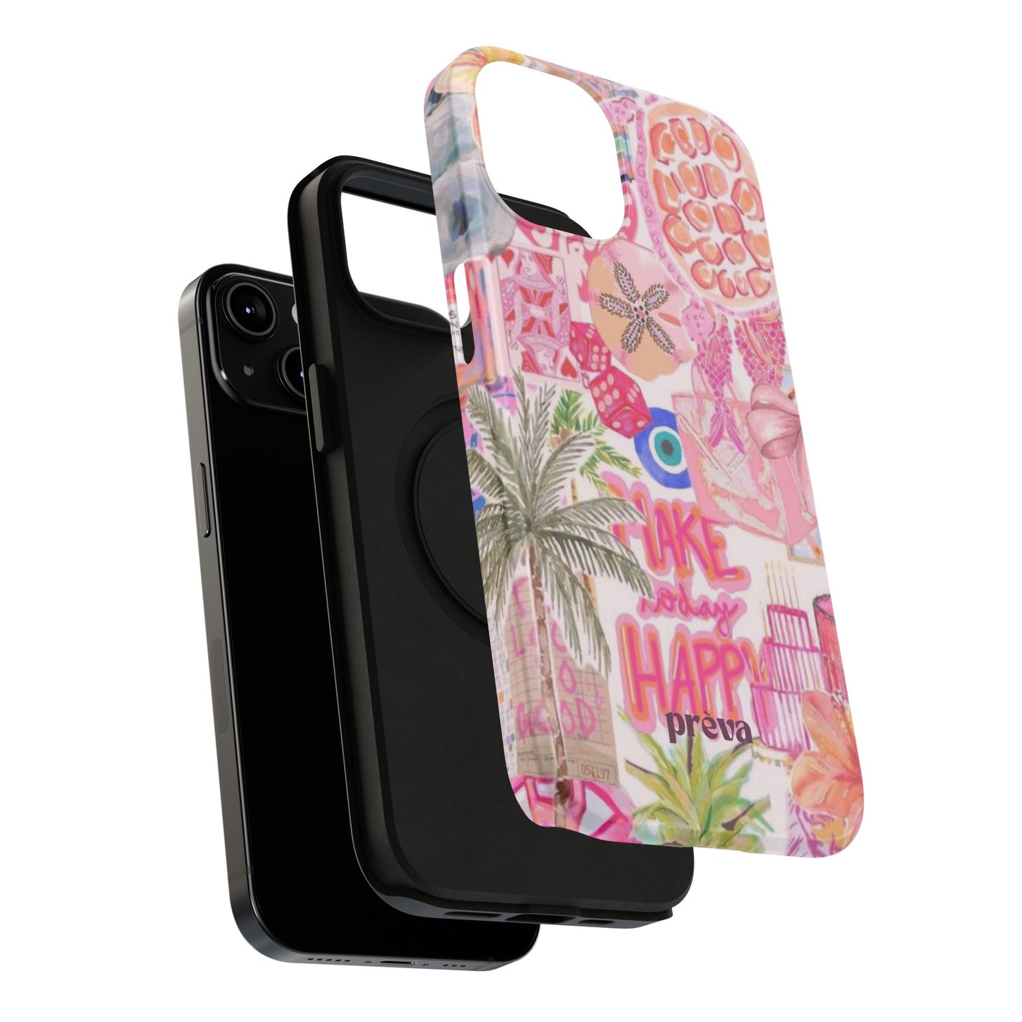 Pink Tropical Collage Phone Case