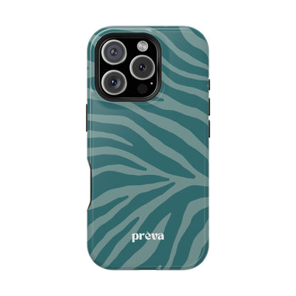 Teal Zebra Phone Case
