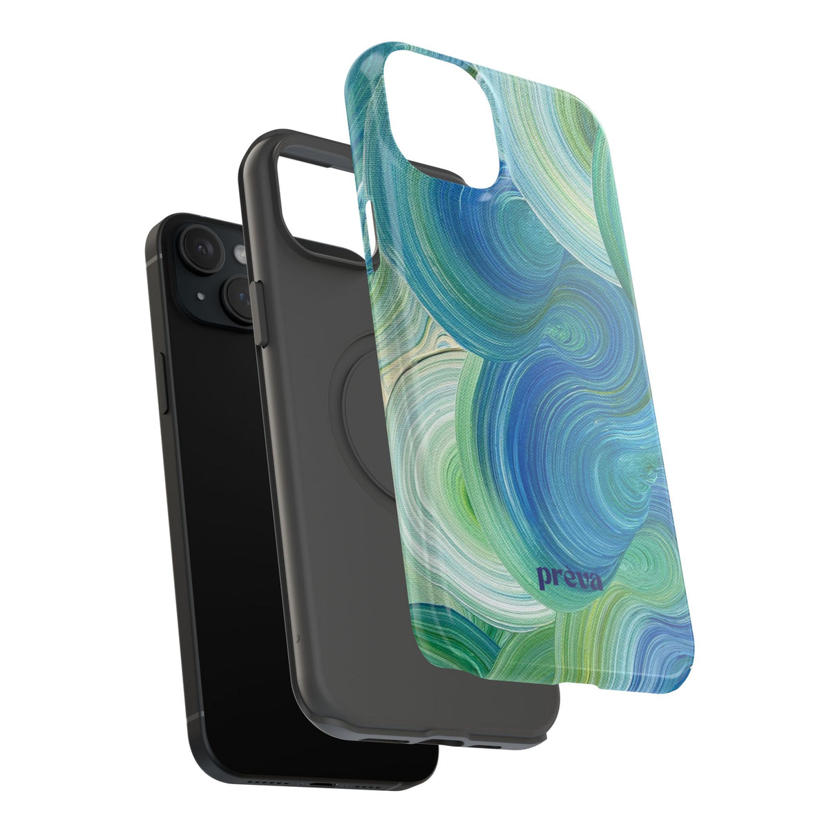 Swirling Ocean Impact-Resistant Phone Case