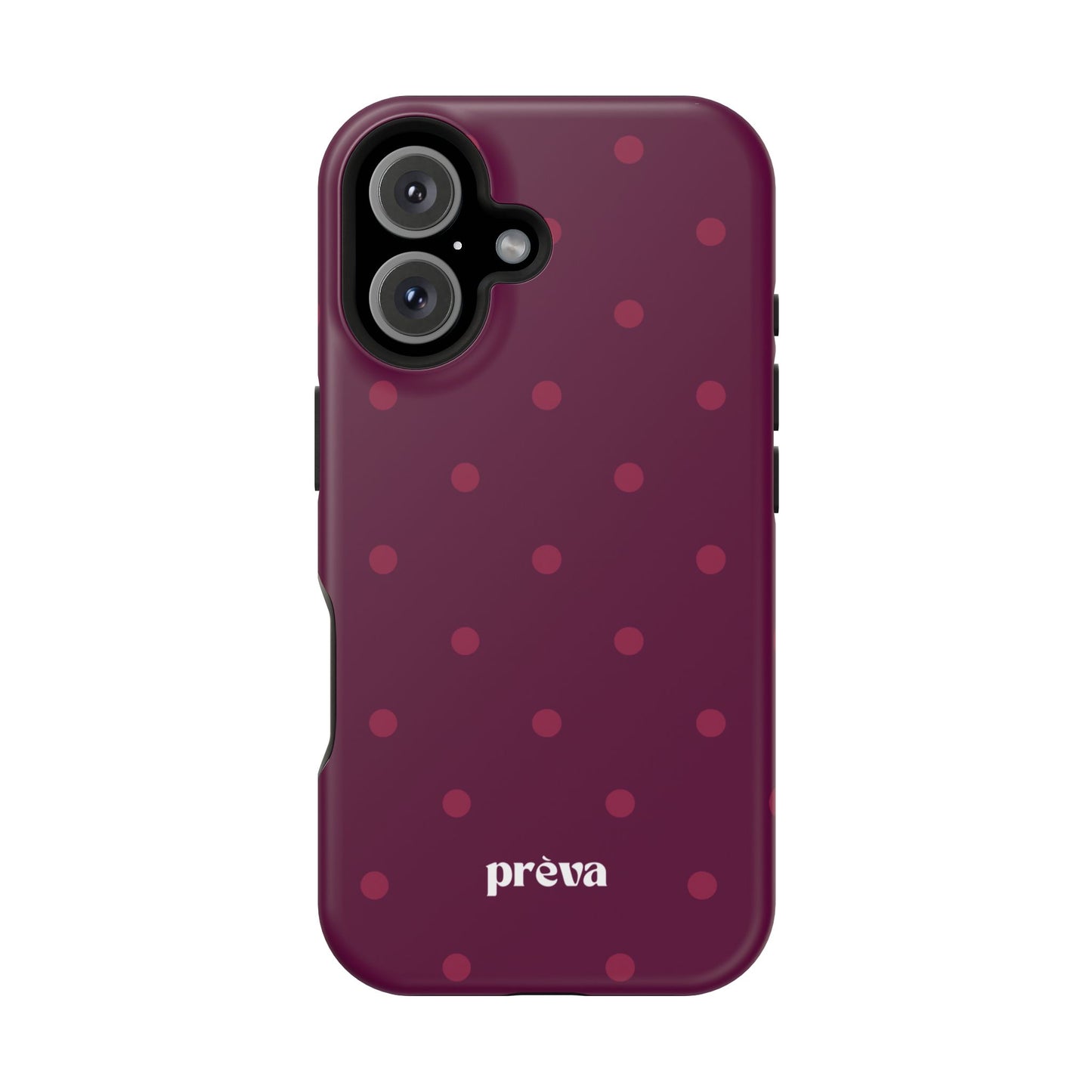 Maroon Polka Dots Phone Case