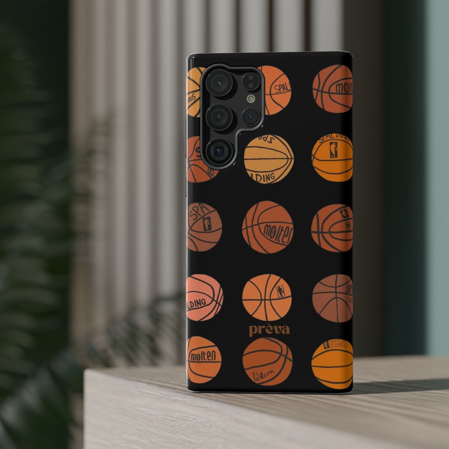 Black Basketball Phone Case
