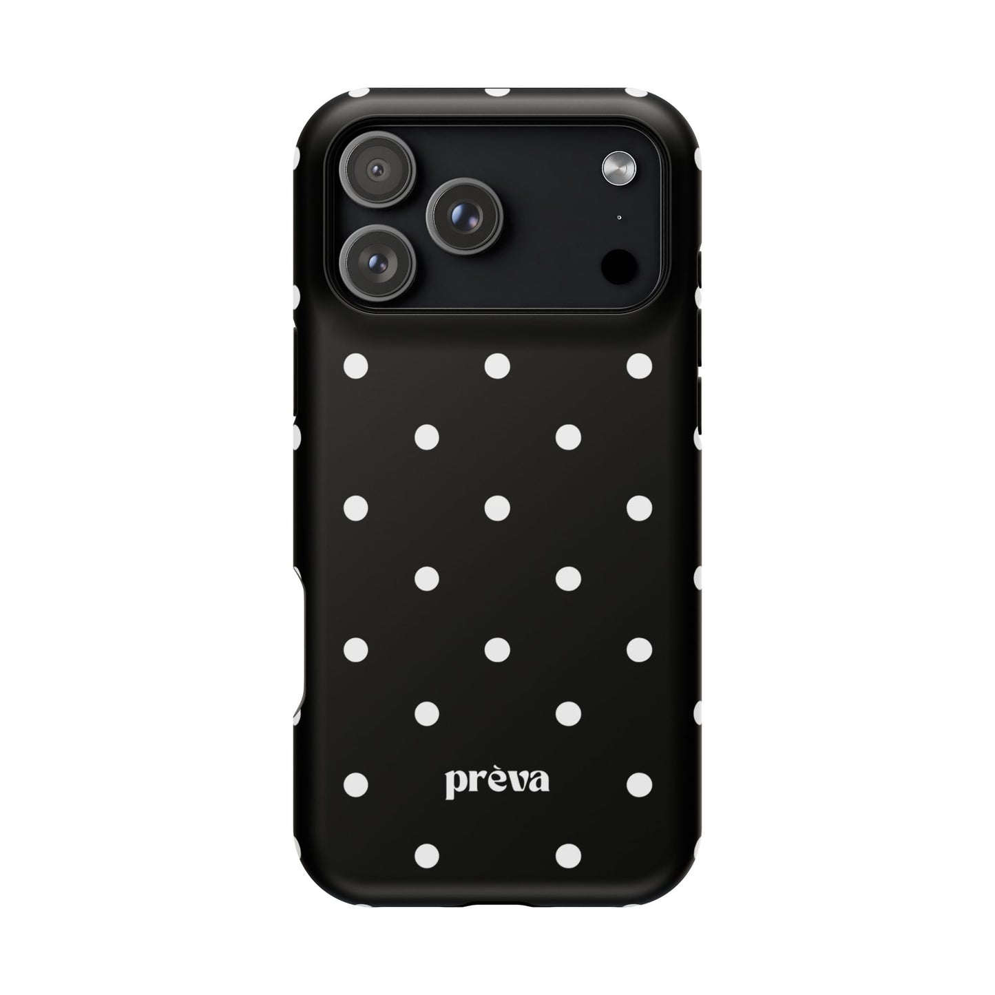Black with White Polka Dots Phone Case