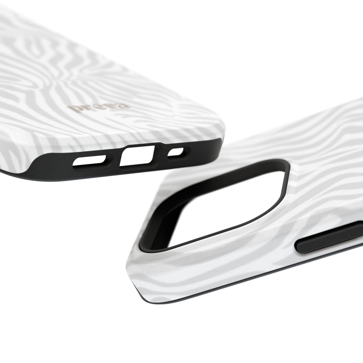 Zebra White Wave Phone Case