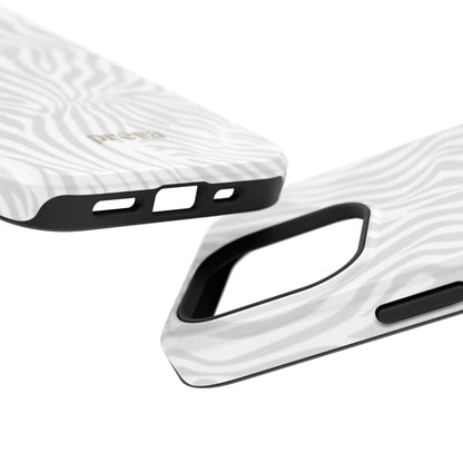 Zebra White Wave Phone Case