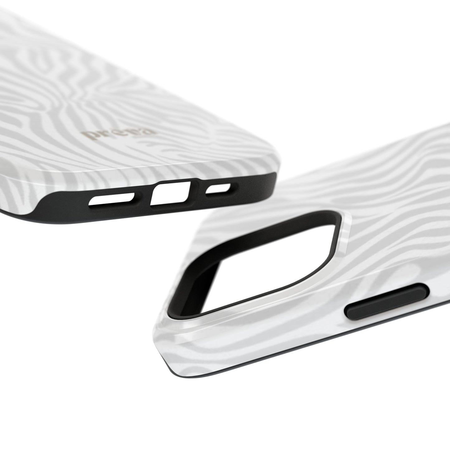 Zebra White Wave Phone Case