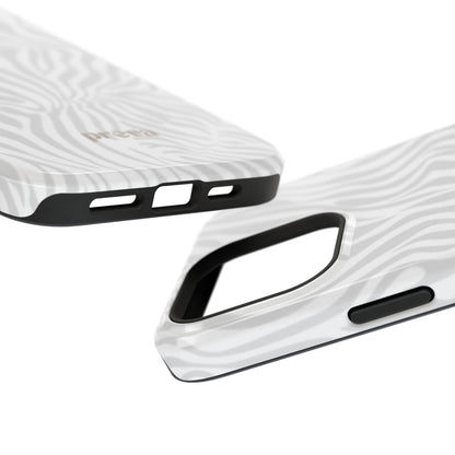 Zebra White Wave Phone Case