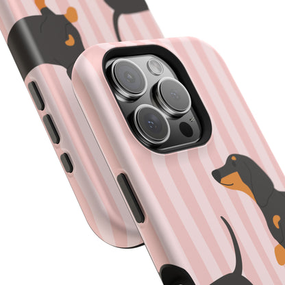 Dachshund Pink Stripes