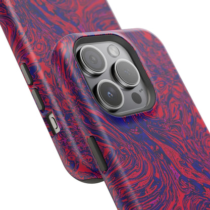 Marbled Red & Purple Impact Phone Case