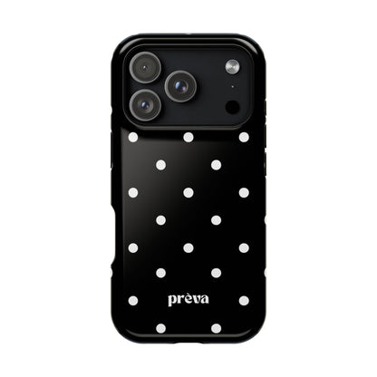 Black with White Polka Dots Phone Case