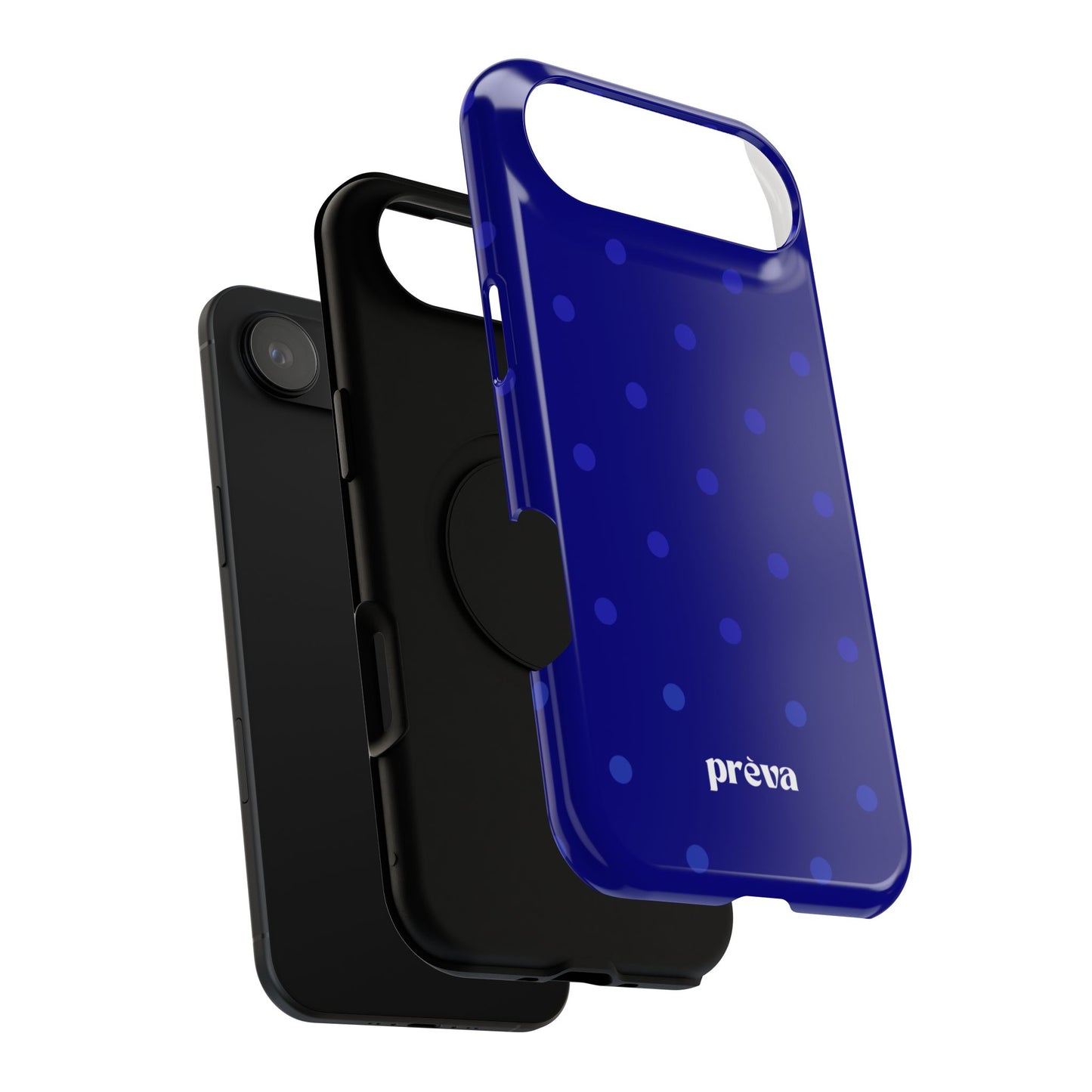 Dark Blue Polka Dots Phone Case