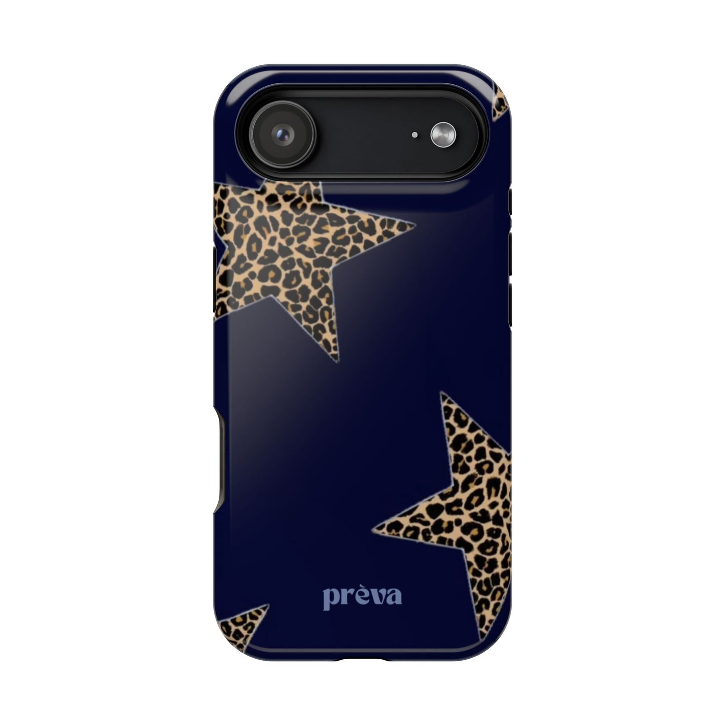 Navy Leopard Star Phone Case