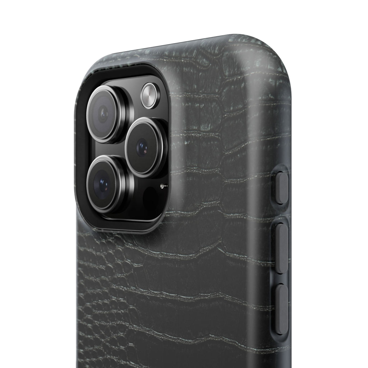 Black Croc Phone Case