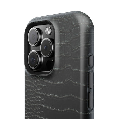 Black Croc Phone Case