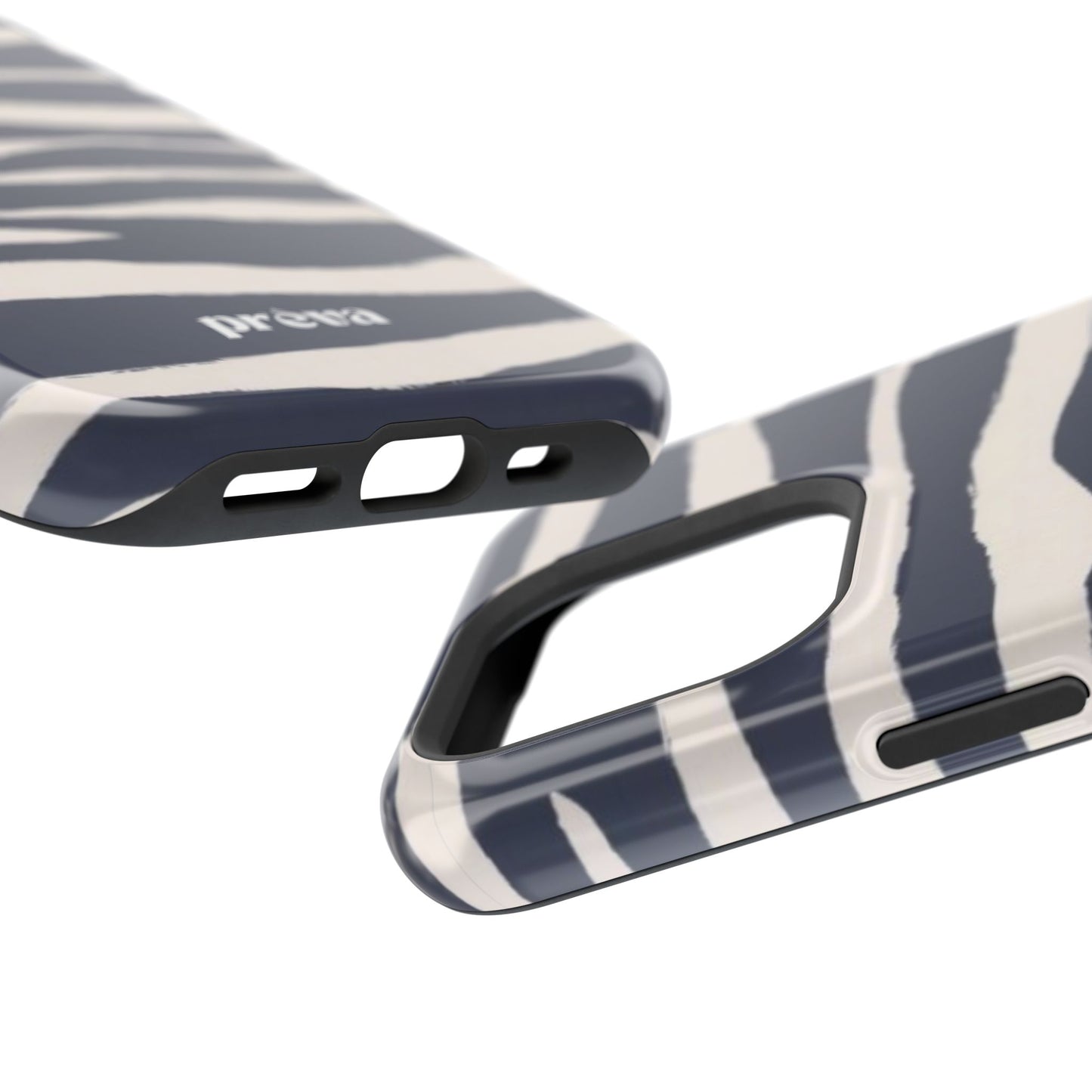 Navy & Cream Zebra Phone Case